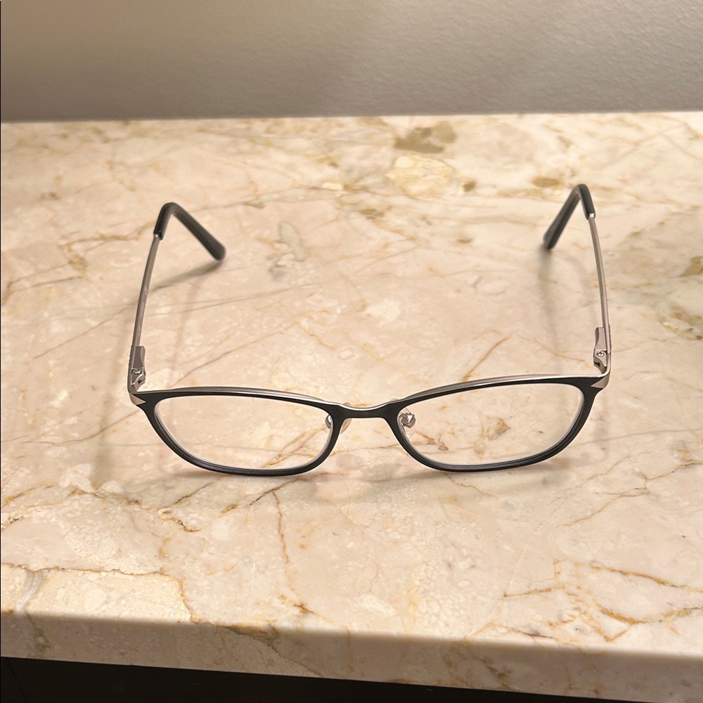 Stylish Black and Silver  Guess Eyeglasses
